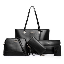 Набор сумок из 5 предметов, арт А31 цвет:чёрный