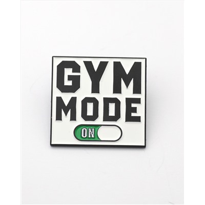 Металлический значок "Gym Mode"