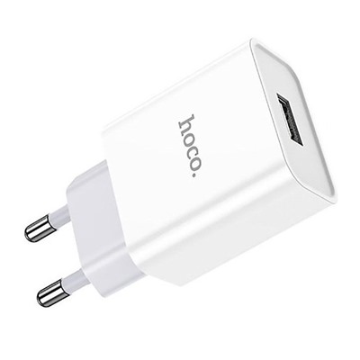 Адаптер Сетевой Hoco C81A USB 2,1A/10W (white)