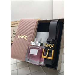 Подарочный набор для женщин ремень, духи, кошелек + коробка #21247507