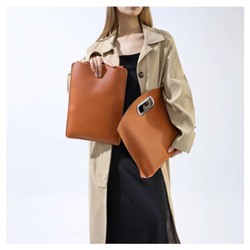 Набор сумок из 2 предметов, арт А127, цвет: коричневый ОЦ