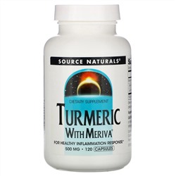 Source Naturals, Комплекс из куркумы Мерива, 500 мг, 120 капсул