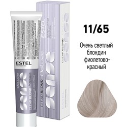 Крем-краска для волос 11/65 Оч светл блонд фиолет-красн Clear Blond DeLuxe Sense  ESTEL 60 мл