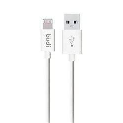 Кабель USB - Apple lightning budi M8J02304 (повр. уп.)  120см 1,5A  (white)