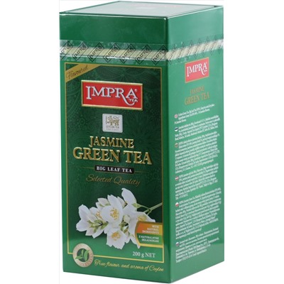 IMPRA. Flavoured. Jasmine Green tea 200 гр. жест.банка