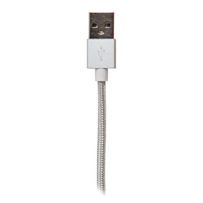 Кабель USB - Apple lightning budi M8J180 (повр. уп)  100см 2A  (silver)