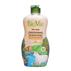 Средство для мытья посуды, овощей и фруктов BioMio Bio-care "Мандарин", концентрат, 450 мл