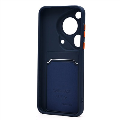 Чехол-накладка - SC337 с картхолдером для "Huawei Pura 70 Ultra Global" (dark blue) (232866)