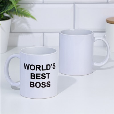 Кружка чайная керамическая "WORLD'S BEST BOSS"