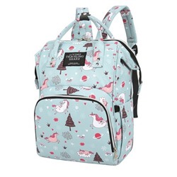 Сумка-рюкзак для мамы, арт Б306, цвет: мятный