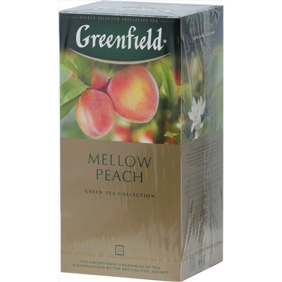 Greenfield. Mellow Peach 37,5 гр. карт.пачка, 25 пак.