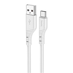 Кабель USB - Type-C Hoco X97 Crystal  100см 3A  (light gray)