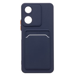 Чехол-накладка - SC337 с картхолдером для "Honor X5 Plus" (dark blue) (233926)