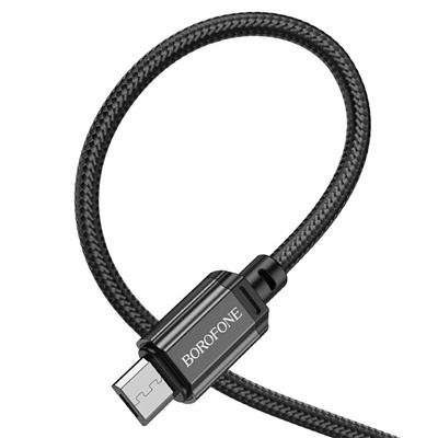 Кабель USB - micro USB Borofone BX87 (повр. уп.)  100см 2,4A  (black)