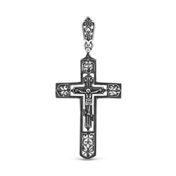 Крест из оксидированного серебра