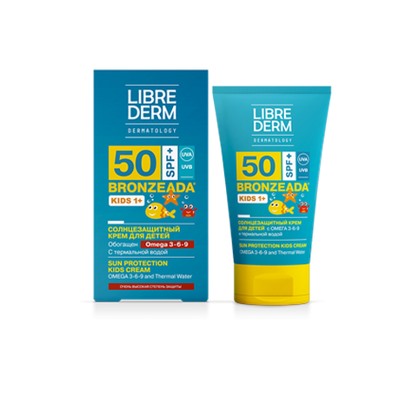 LIBREDERM BRONZEADA солнцезащ. КРЕМ ДЛЯ ДЕТЕЙ SPF50+ С ОМЕГА 3-6-9  150МЛ