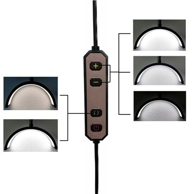 Светодиодный светильник - для видеосьемки 16 дюймов 20Вт (black)