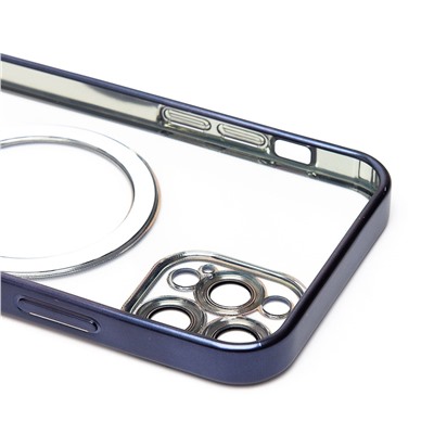 Чехол-накладка - SM027 SafeMag для "Apple iPhone 12 Pro" (blue titanium) (232382)