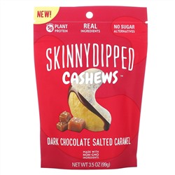 SkinnyDipped, Skinny Dipped Cashews, Dark Chocolate Salted Caramel, 3.5 oz (99g)