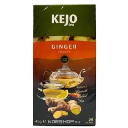 Чай с имбирём в пакетиках Ginger Tea Kejo, Россия, 45 г