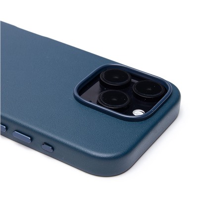 Чехол-накладка ORG SM002 экокожа SafeMag для "Apple iPhone 16 Pro" (pacific blue) (234503)