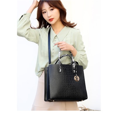 Набор сумка и кошелёк, арт А37, цвет:серый ОЦ