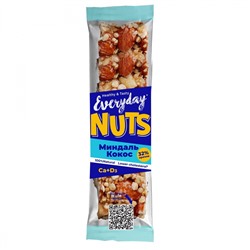 EVERYDAY NUTS Батончик ореховый МИНДАЛЬ КОКОС 40г