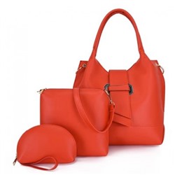 Набор сумок из 3 предметов, арт А108, цвет:красный