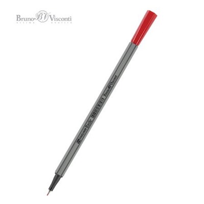 Ручка капиллярная (ФАЙНЛАЙНЕР) "BASIC" красная 0.4мм 36-0009 Bruno Visconti
