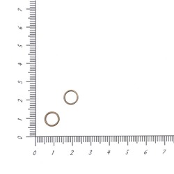 Кольцо для бижутерии 1х8мм 200шт бронза