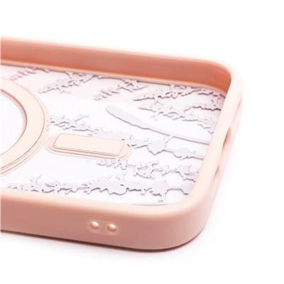 Чехол-накладка - SM015 SafeMag для "Apple iPhone 12/iPhone 12 Pro" (003) (light pink)