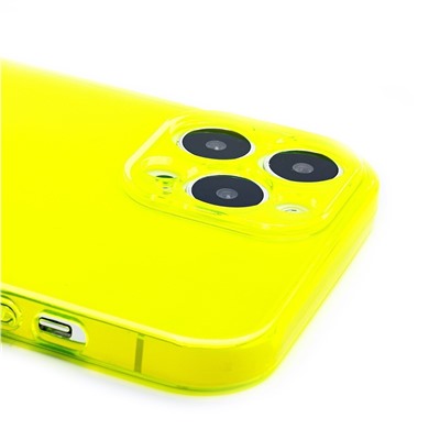 Чехол-накладка - SC344 для "Apple iPhone 13 Pro Max" (transparent/yellow) (232031)