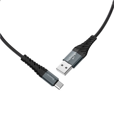 Кабель USB - Type-C Hoco X38 Cool Charging  100см 3A  (black)