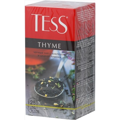 TESS. Classic Collection. THYME (черный) карт.упаковка, 25 пак.