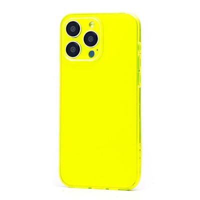 Чехол-накладка - SC344 для "Apple iPhone 15 Pro Max" (transparent/yellow) (232001)