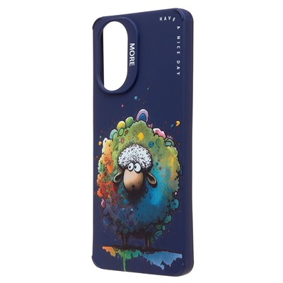 Чехол-накладка - SC335 для "Realme C67 4G"  (овечка) (dark blue) (233141)