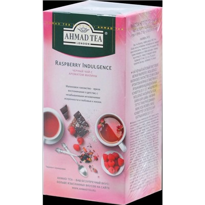 AHMAD TEA. Flavoured Collection. Raspberry Indulgence карт.пачка, 25 пак.