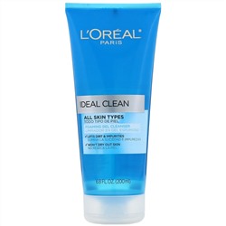 L'Oreal, Ideal Clean, пенящийся очищающий гель, 200 мл (6,8 жидк. унции)