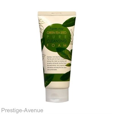 Пенка для умывания FarmStay Green Tea Seed Pure Cleansing Foam с экстрактом зеленого чая 180мл