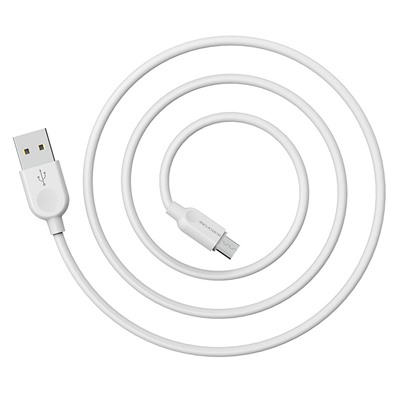 Кабель USB - micro USB Borofone BX14 (повр. уп)  300см 2,4A  (white)