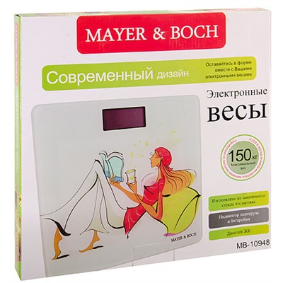 10948 Весы напольные 150 кгMAYER&BOCH (х6)