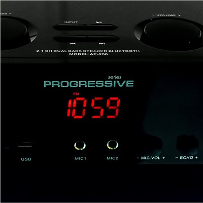 Компьютерная акустика Dialog Progressive AP-250 (повр. уп.) 2.1 (black)