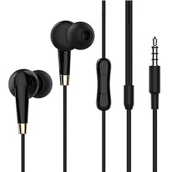 Проводные наушники с микрофоном внутриканальные Hoco M58 Amazing universal Jack 3,5  (black)