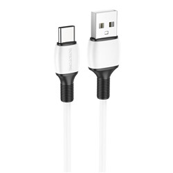 Кабель USB - Type-C Borofone BX84  100см 3A  (white)