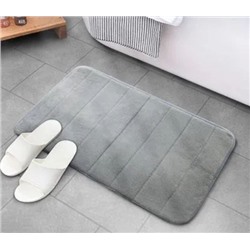 Коврик для ванной антискользящий анатомический Memory foam, 60*40 СЕРЫЙ