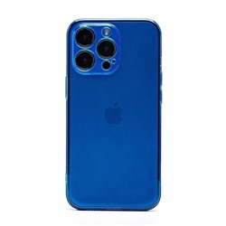 Чехол-накладка - SC344 для "Apple iPhone 13 Pro" (transparent/blue) (232040)