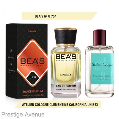 Парфюм Beas 50 ml U 754 Atelier Cologne Clementine California unisex