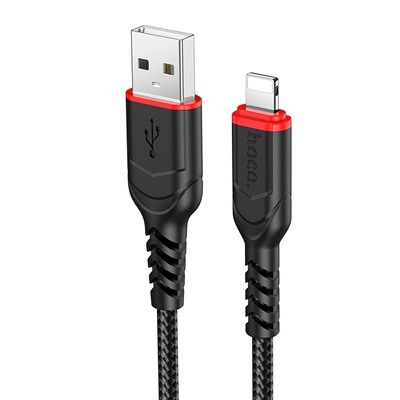 Кабель USB - Apple lightning Hoco X59 Victory PD  100см 2,4A  (black)