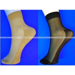 ЦЕНА ЗА 10 ПАР: Носки капрон женские чёрные с пяткой