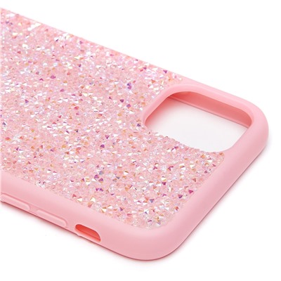 Чехол-накладка - PC071 POSH SHINE для "Apple iPhone 11" россыпь кристаллов (pink) (231576)